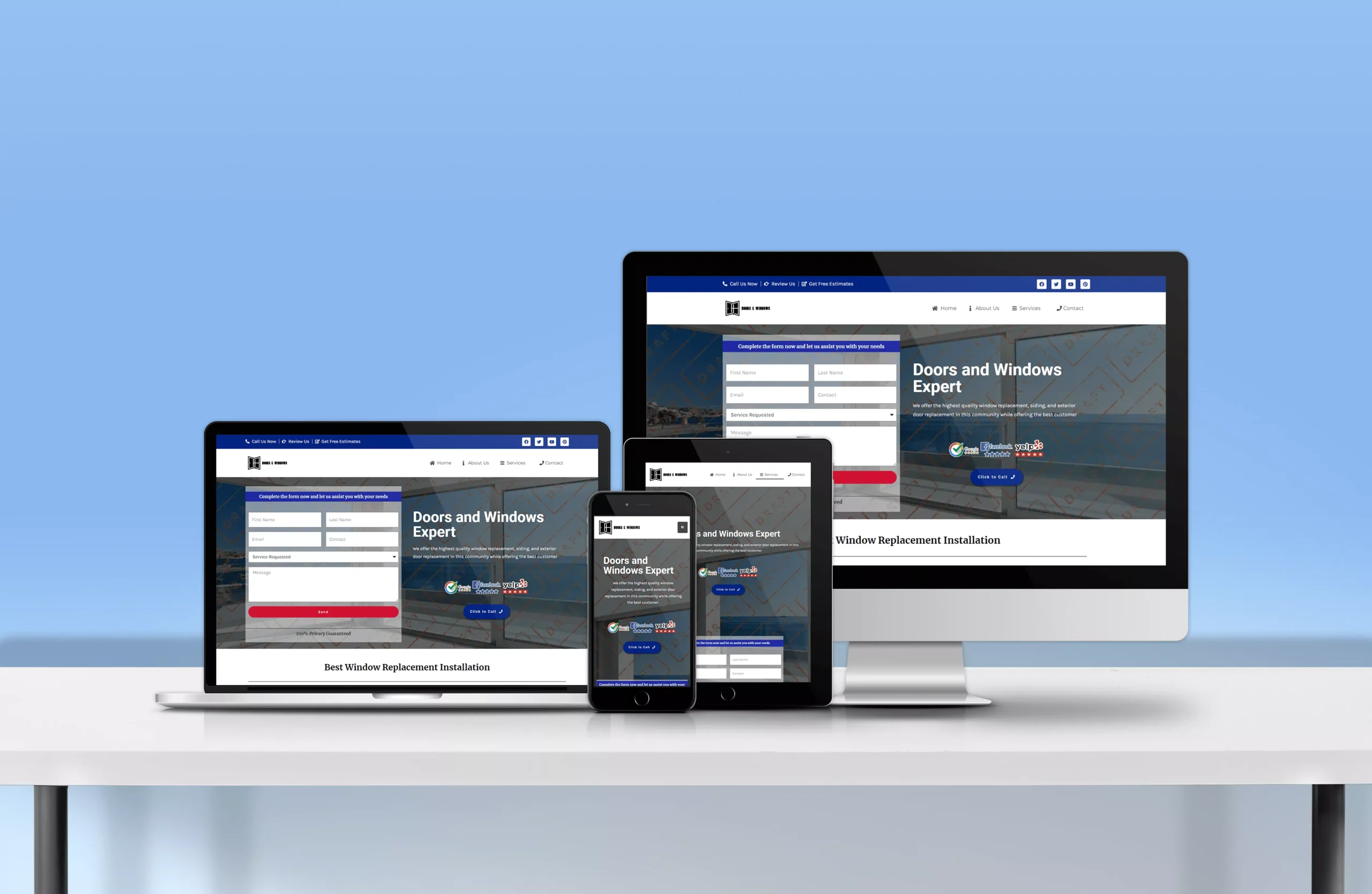 Doors and Windows Expert Mockup