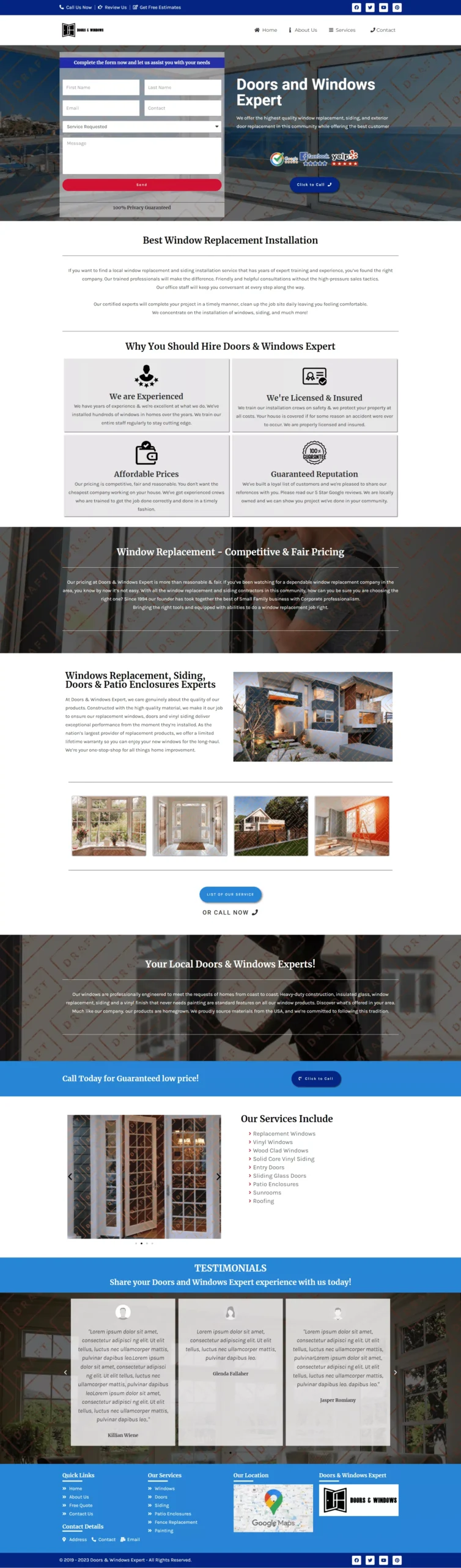 Doors and Windows Expert Mockup View