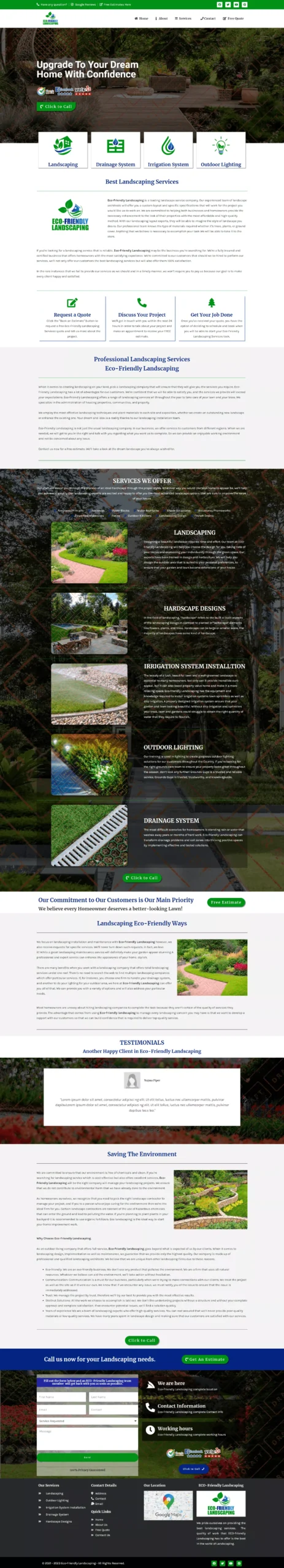 ECO-Friendly Landscaping Mockup View